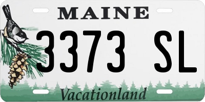 ME license plate 3373SL