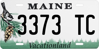 ME license plate 3373TC