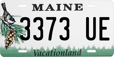 ME license plate 3373UE
