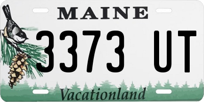 ME license plate 3373UT