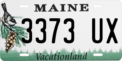 ME license plate 3373UX