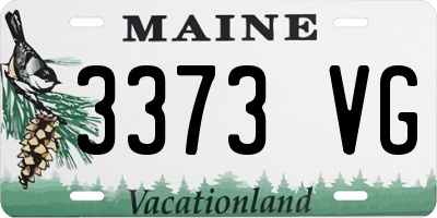 ME license plate 3373VG