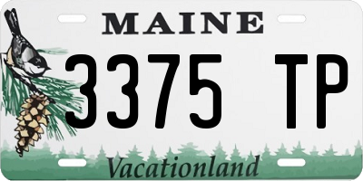 ME license plate 3375TP