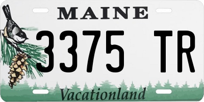 ME license plate 3375TR