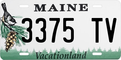 ME license plate 3375TV
