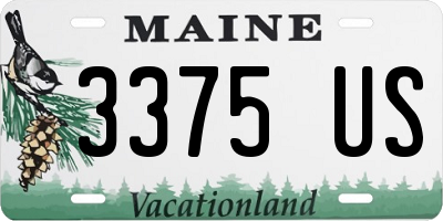 ME license plate 3375US