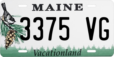 ME license plate 3375VG