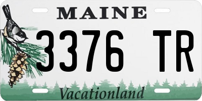 ME license plate 3376TR
