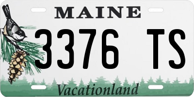 ME license plate 3376TS