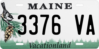 ME license plate 3376VA