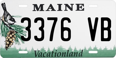 ME license plate 3376VB