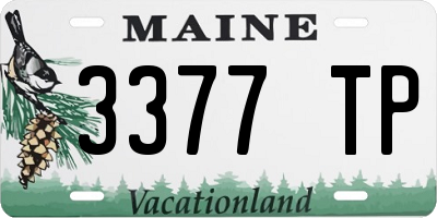 ME license plate 3377TP