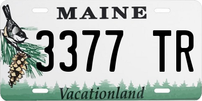 ME license plate 3377TR