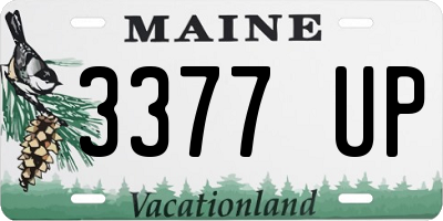 ME license plate 3377UP