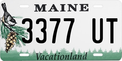 ME license plate 3377UT