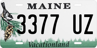 ME license plate 3377UZ