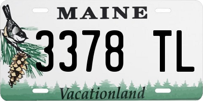 ME license plate 3378TL