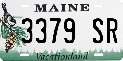 ME license plate 3379SR