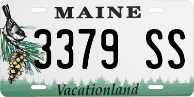 ME license plate 3379SS