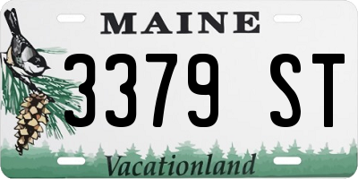 ME license plate 3379ST