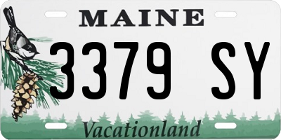 ME license plate 3379SY