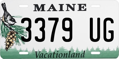 ME license plate 3379UG