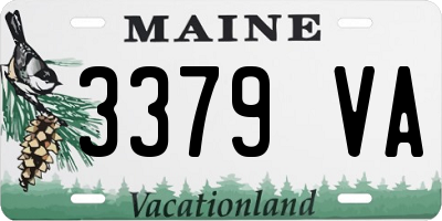 ME license plate 3379VA
