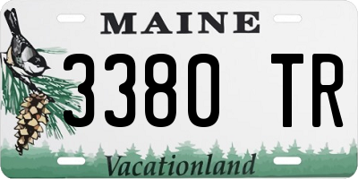 ME license plate 3380TR