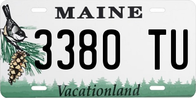 ME license plate 3380TU