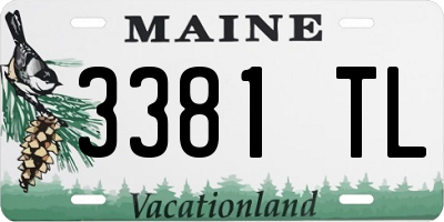 ME license plate 3381TL