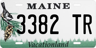 ME license plate 3382TR
