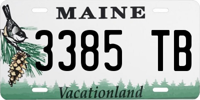 ME license plate 3385TB