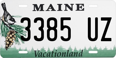 ME license plate 3385UZ