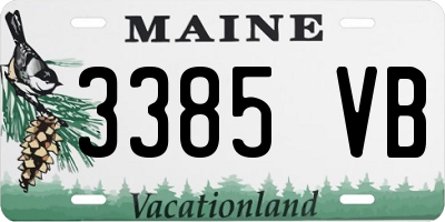 ME license plate 3385VB