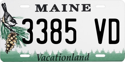 ME license plate 3385VD