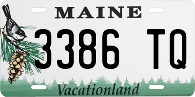 ME license plate 3386TQ