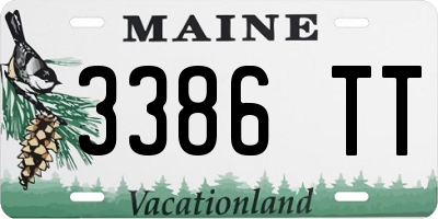 ME license plate 3386TT