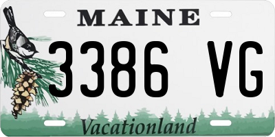 ME license plate 3386VG