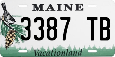 ME license plate 3387TB