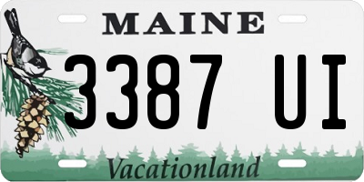 ME license plate 3387UI