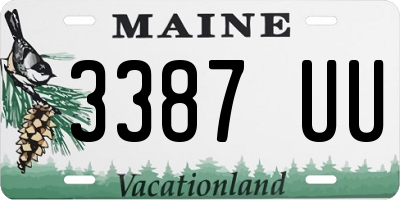 ME license plate 3387UU