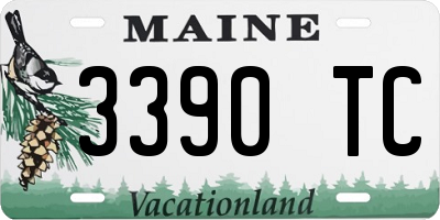 ME license plate 3390TC