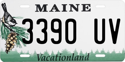 ME license plate 3390UV