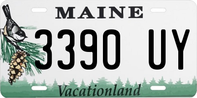 ME license plate 3390UY