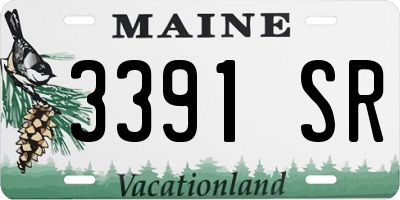ME license plate 3391SR
