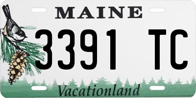 ME license plate 3391TC