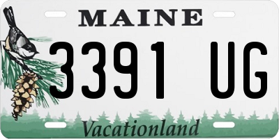 ME license plate 3391UG