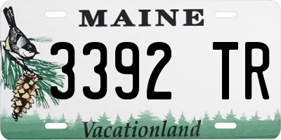 ME license plate 3392TR