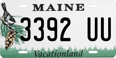 ME license plate 3392UU