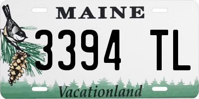 ME license plate 3394TL